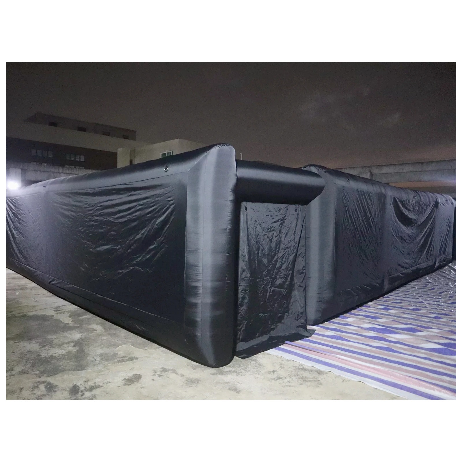 Labirin Tiup Hitam Polos Ukura - Outdoor Games For Kids ulasan dan harga