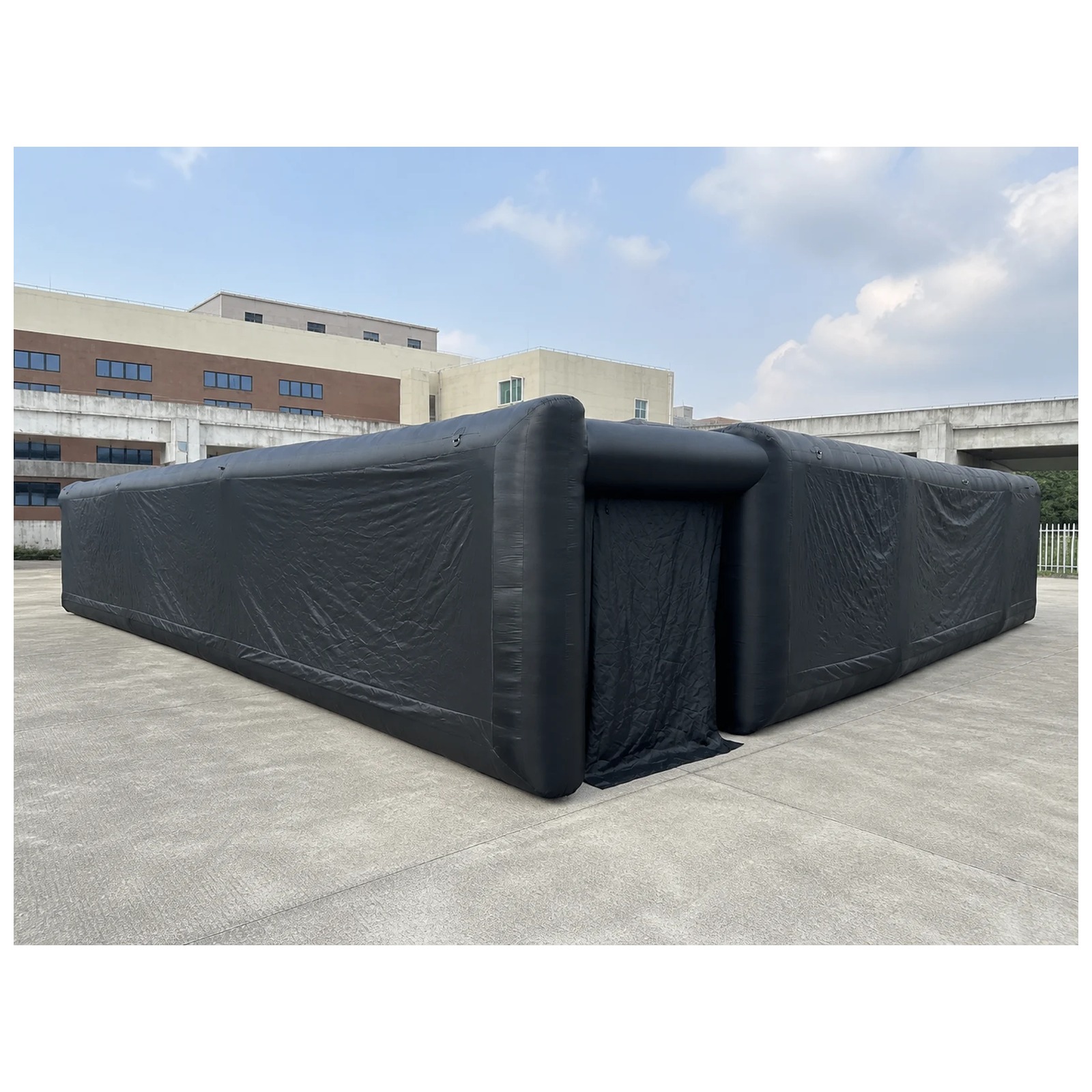 Labirin Tiup Hitam Polos Ukura - Outdoor Games For Kids ulasan dan harga