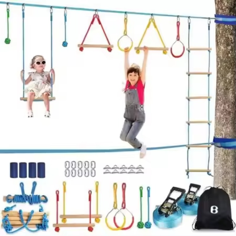 Perlengkapan Rintangan Warrior - Kids Outdoor Monkey Bars ulasan dan harga
