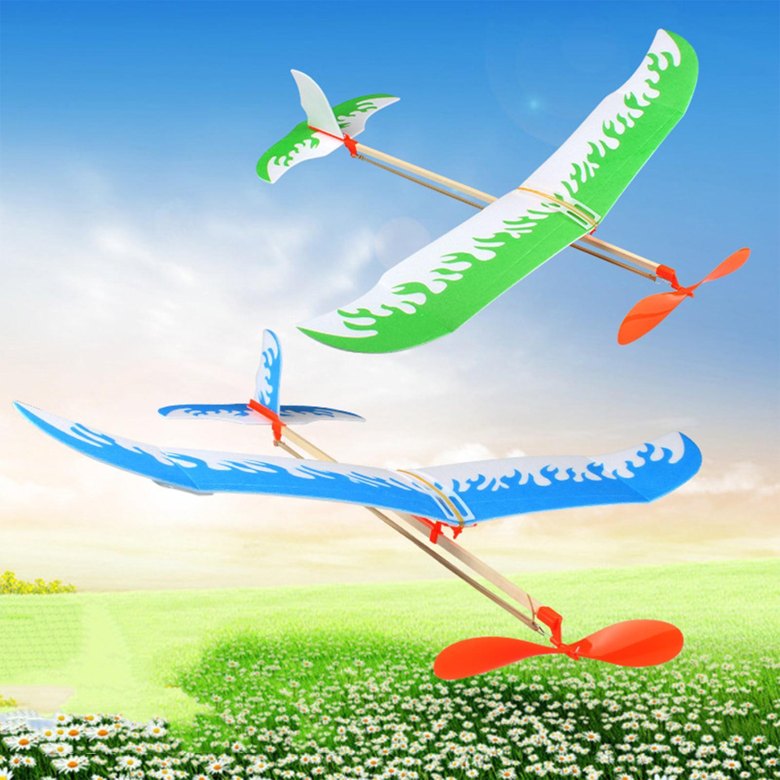 Pesawat Terbang Karet Tenaga K - Outdoor Games For Kids ulasan dan harga