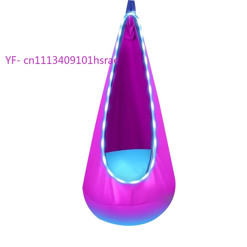Hammock Tiup LED Bercahaya Por - Kids Outdoor Swing Chair ulasan dan harga