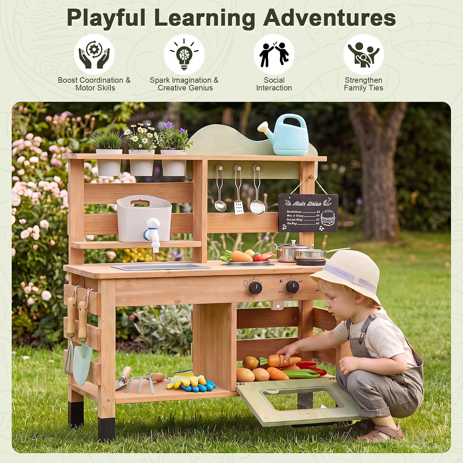 OLLIKIVI Dapur Bermain Luar Ru - Kids Outdoor Sink ulasan dan harga