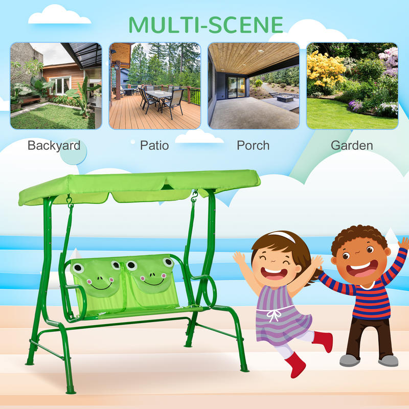 Ayunan Teras Anak Outsunny, Ay - Kids Outdoor Swing Chair ulasan dan harga