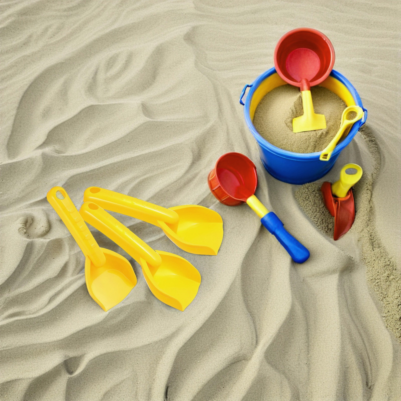 16Pcs Set Sekop Pasir Plastik  - Kids Outdoor Garden Set ulasan dan harga