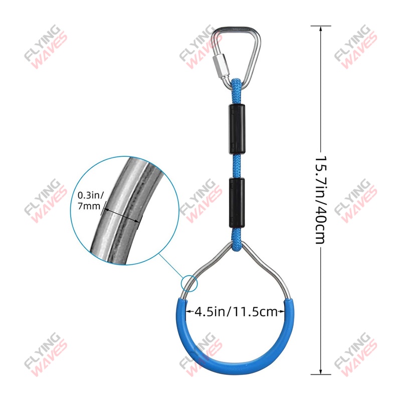 Cincin GYM Gantung Anak-anak B - Kids Outdoor Monkey Bars ulasan dan harga
