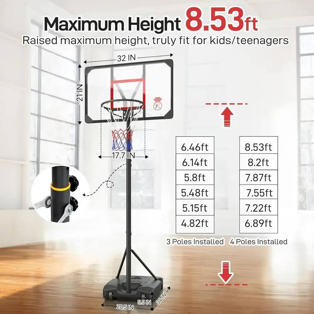 Ring Basket Portabel dengan Ti - Kids Outdoor Basketball Hoop ulasan dan harga