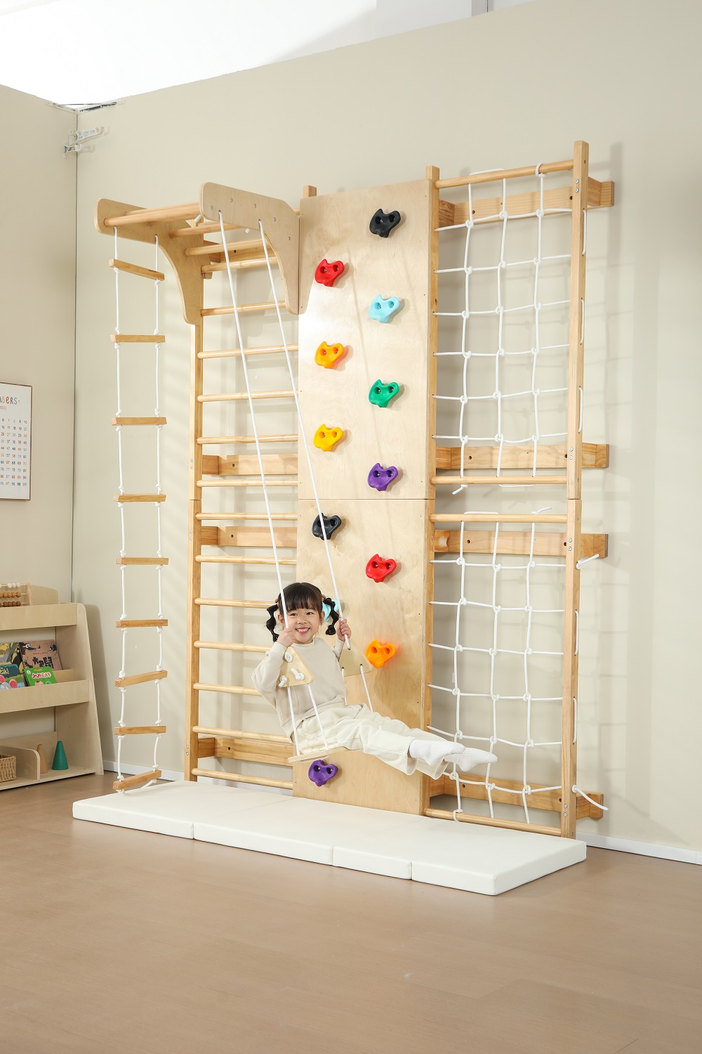 Tangga Panjat Kayu Anak Indoor - Kids Outdoor Monkey Bars ulasan dan harga