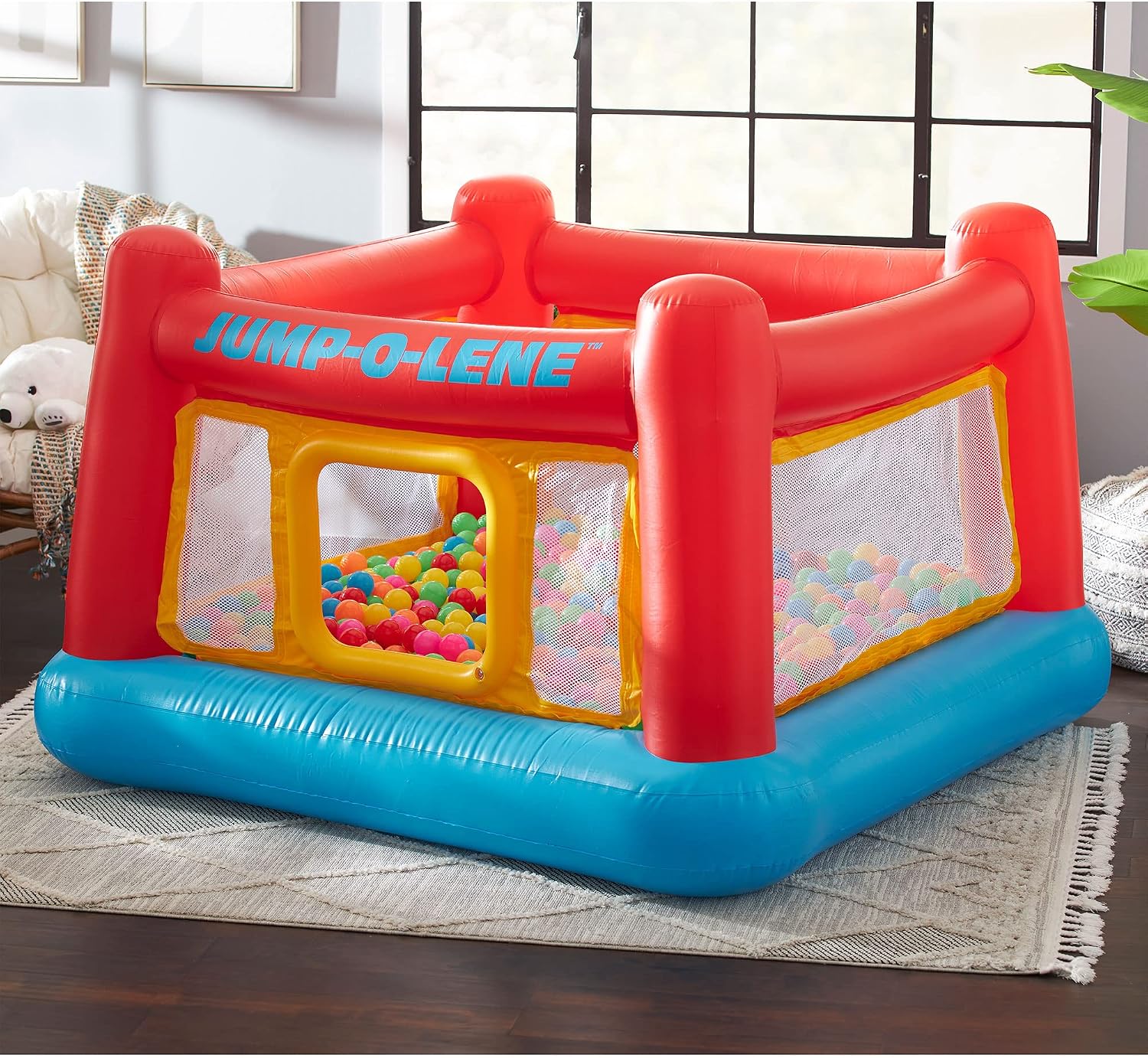 Rumah Kastil Loncat Anak Indoo - Kids Outdoor House ulasan dan harga