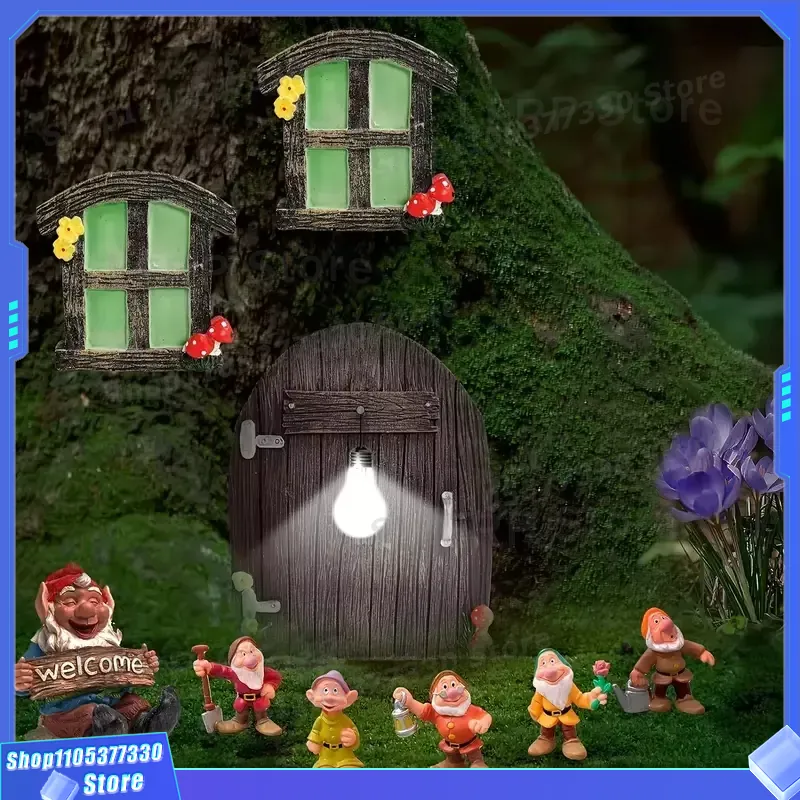 Patung Pintu Peri Miniatur den - Kids Outdoor Fairy Garden ulasan dan harga