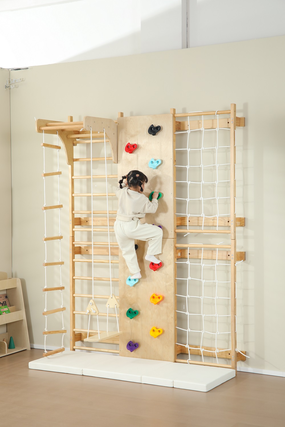 Tangga Panjat Kayu Anak Model  - Kids Outdoor Monkey Bars ulasan dan harga